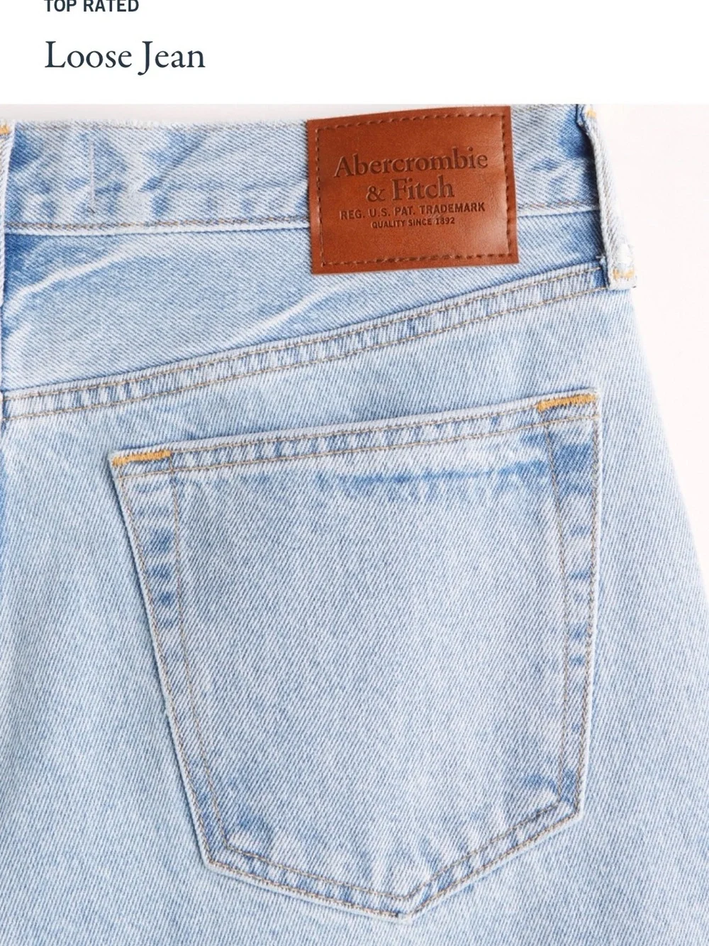 NWT Abercrombie Loose Jean - Light Blue Men’s Jean